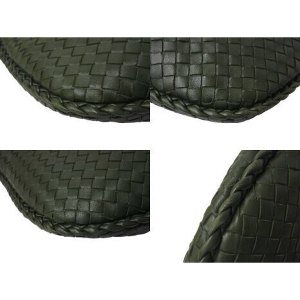 BOTTEGA VENETA Intrecciato Hobo Hobo Shoulder Bag Green Leather - Picture 7 of 8
